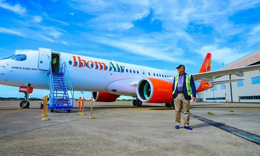 Der Airbus A220-300 für Ibom Air: Aktuell noch in Europa.