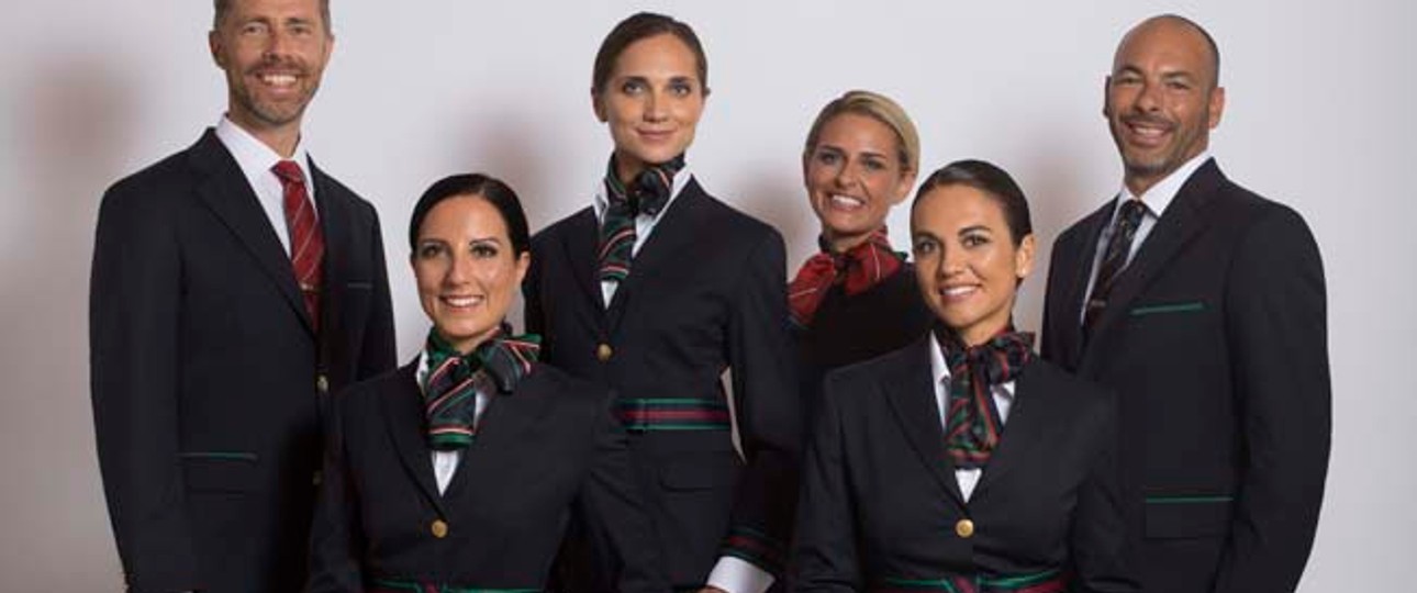 So präsentieren sich die Mitarbeiter von Alitalia künftig.