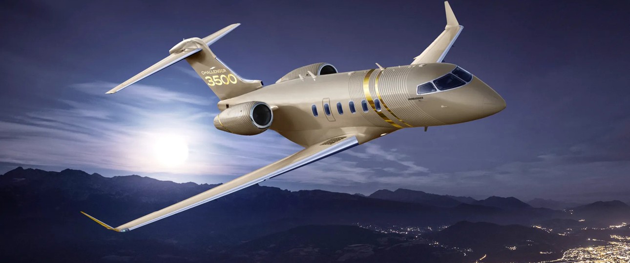 So präsentiert Bombardier die Challenger 3500.