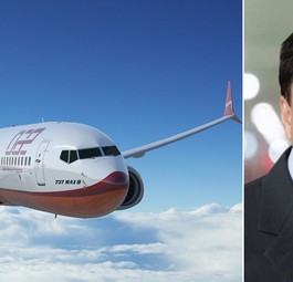 Boeing 737 Max 8 und DAE-Chef Firoz Tarapore: Hat Vertrauen in das Modell.