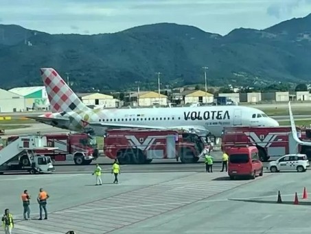 Der Airbus A319 von Volotea: Tragischer Unfall.