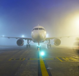 Jet am Flughafen: Die Wetterbedingungen werden sich ändern.