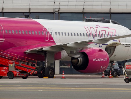 Flugzeug von Wizz Air: Auszeichnung für besonders kurze Turnaround-Zeiten.