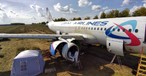 Ural Airlines macht Airbus A320 bereit für Start vom Weizenfeld