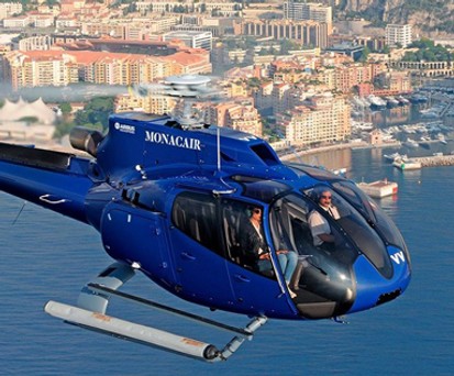 Helikopter von Monacair: Bald steigen Easyjet-Passagiere ein.