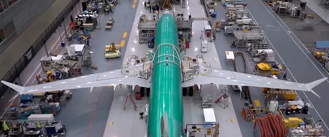 Produktion der 737 Max: Steht seit Januar still.