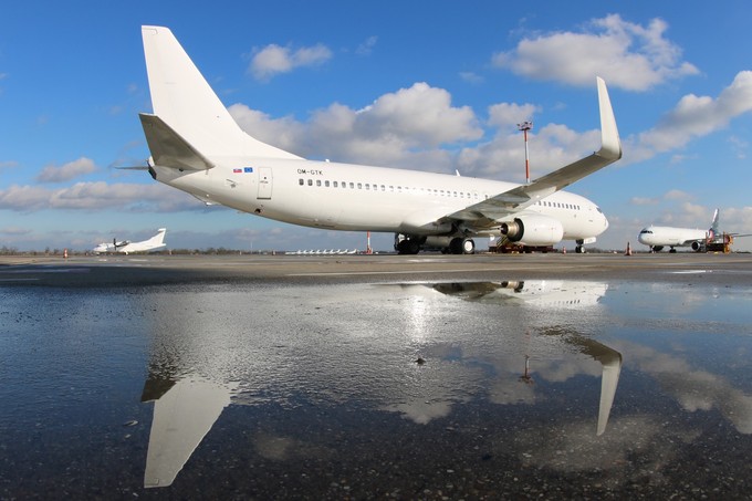 Eine der drei Boeing 737-800 von Go 2 Sky.