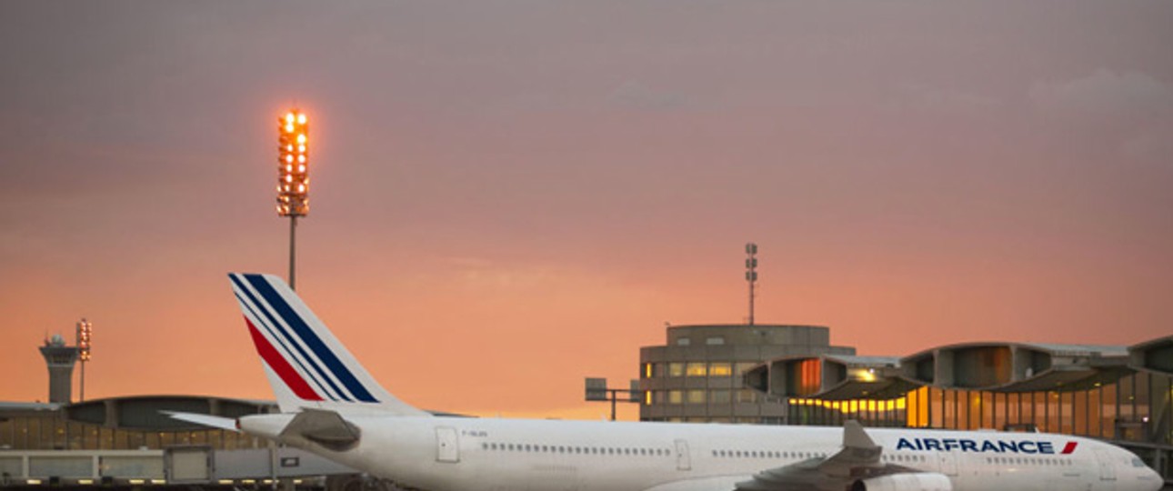 Air France A340: In China gewartet
