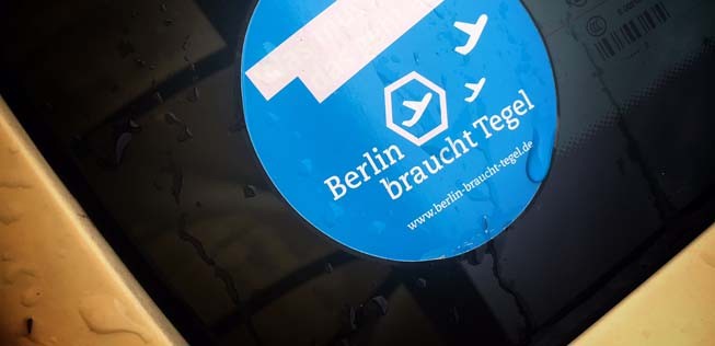 Aufkleber der Befürworter: Sie sind die Sieger im Volksentscheid.