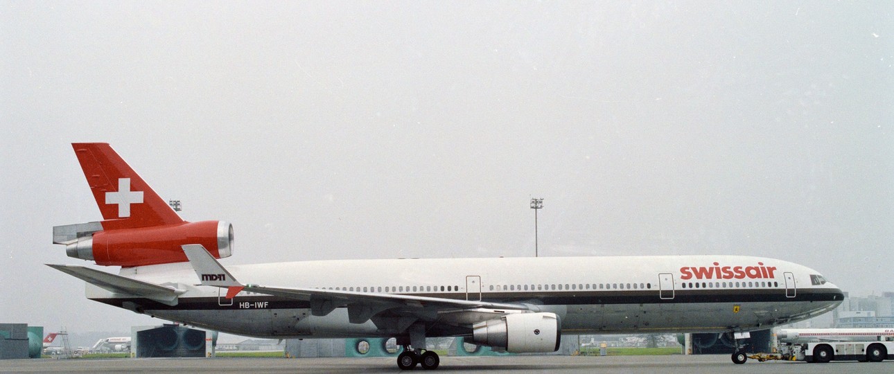 Die HB-IWF: Die McDonnell Douglas MD-11 von Swissair stürzte in der Nacht auf den 3. September 1998 bei Halifax ab.