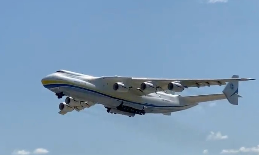Antonov An-225 probt für ukrainischen Unabhängigkeitstag