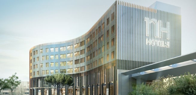 Das geplante Airport-Hotel.