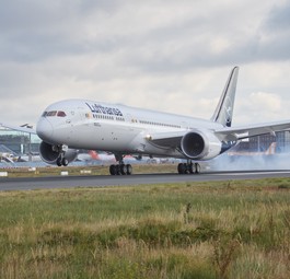 Boeing 787-9 von Lufthansa: Musste in Bogota durchstarten.