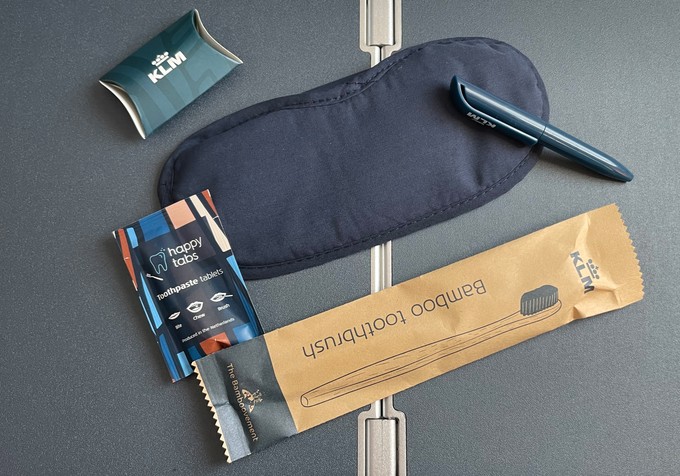 Der Inhalt des Amenity Kits.