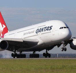 Airbus A380 von Qantas: Vom Pech verfolgt.
