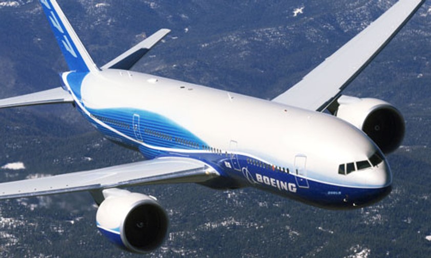B777 von Boeing: Die Flügel sollen breiter werden.