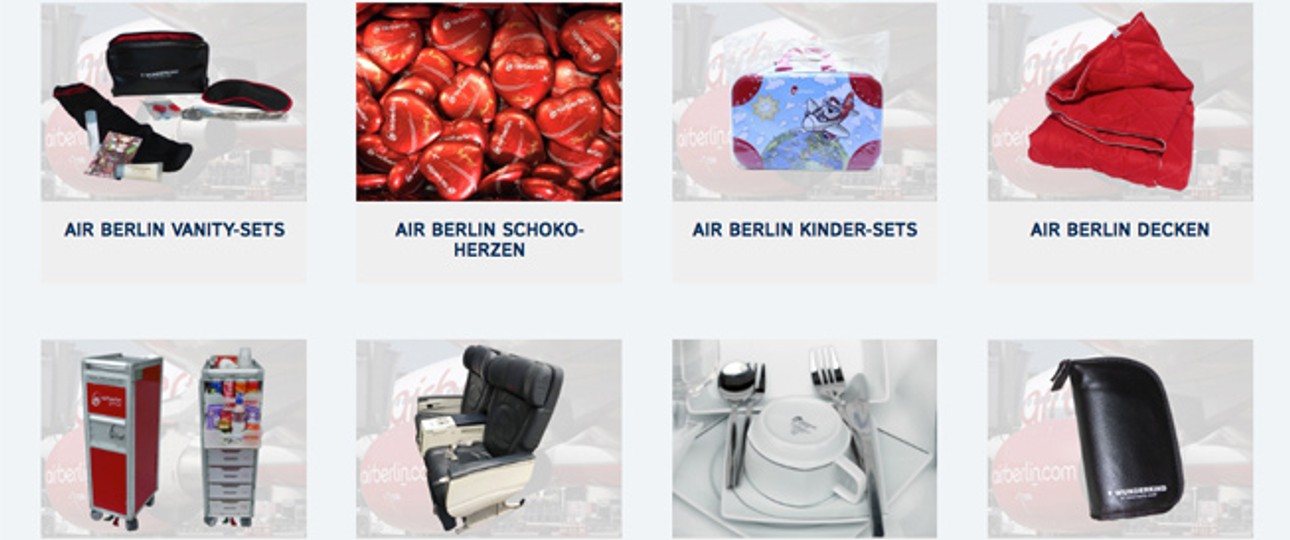 Das sollen die Highlights der Air-Berlin-Auktion sein.