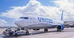 Boeing 737 von United Airlines: Solch ein Flugzeug entging nur knapp einer Kollision. 