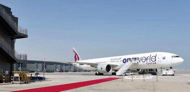 Flieger von Qatar Airways: Austritt aus Oneworld ist eine Option.