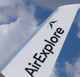Winglet einer Boeing 737 von Air Explore: