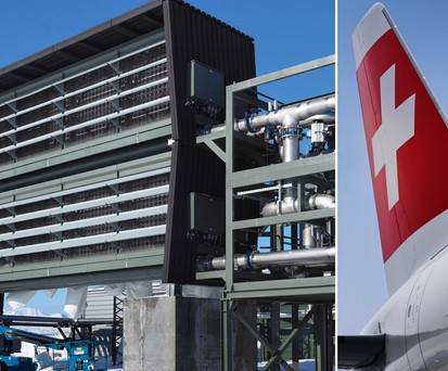 Climeworks-Anlage: CO2 kommt in Gesteinsformationen.