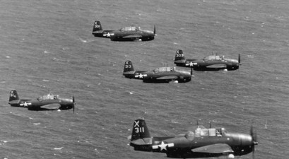 Fünf TBM Avenger der US Navy: Die Bomber kehrten von einer Übung nicht zurück.
