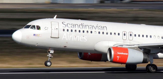 SAS in Berlin Tegel.