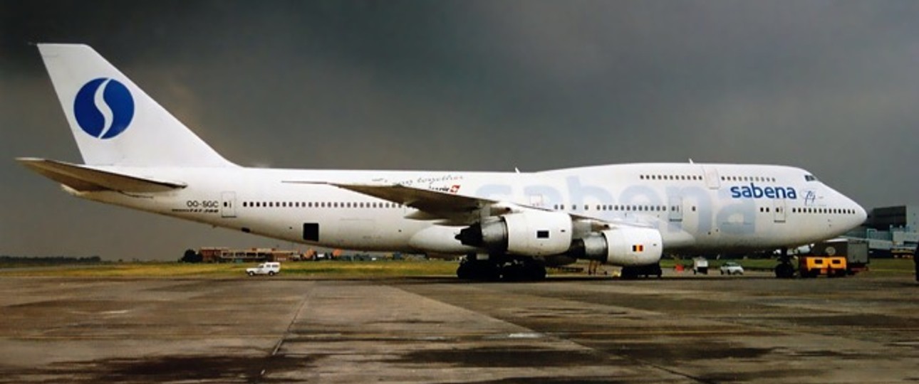 Boeing 747 von Sabena: Die ehemalige belgische Nationalairline stellte im November 2001 den Betrieb ein.