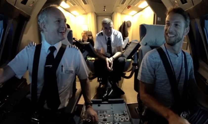 Wenn ein Formel-1-Profi auf den A380 trifft