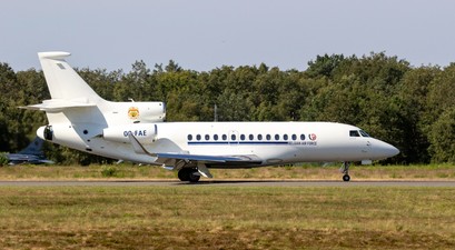 Falcon 7X der belgischen Luftwaffe: Ein Het sorgte jetzt für Probleme.