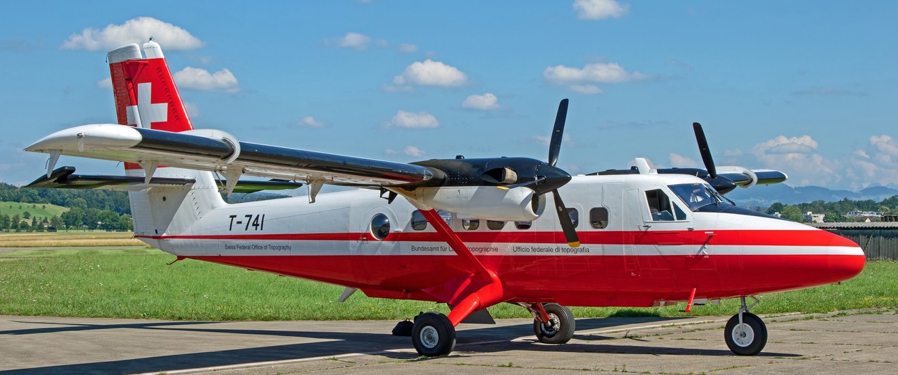T-741: Die Twin Otter von Swisstopo ist vielbeschäftigt.