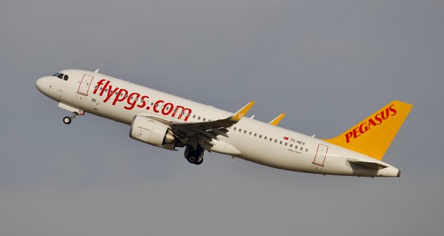 Airbus A320 Neo von Pegasus: Die Airline leitete Flüge um.