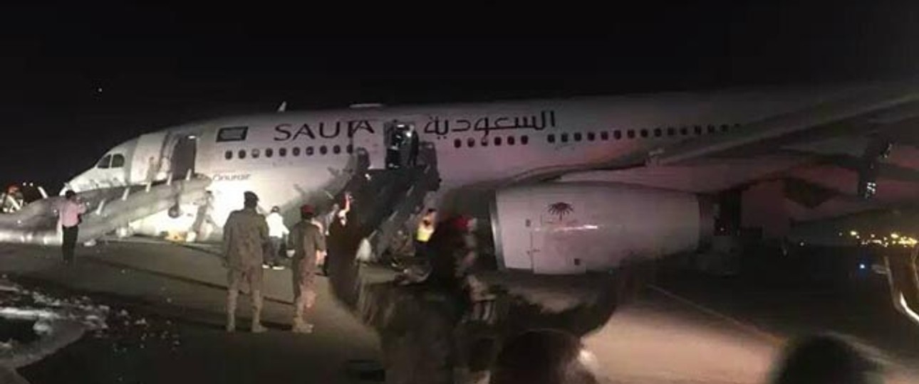 A330 von Onur Air - unterwegs für Saudia: 53 Menschen haben sich verletzt.