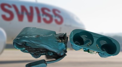 swiss airbus a330 kopfhoerer