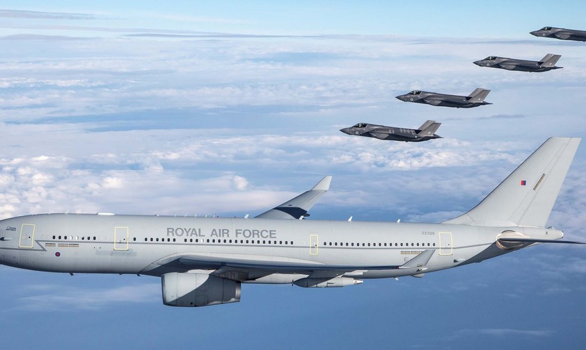 Airbus A330 der Royal Air Force: Tankflugzeug als Regierungsflieger.