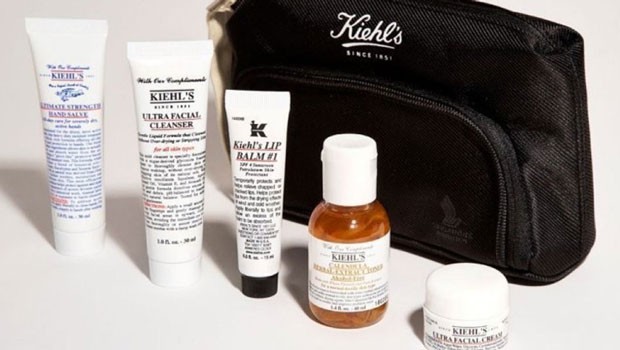 Die hippe New Yorker Kosmetiklinie Kiehls gibt es für die Erste-Klasse-Reisenden auf einigen Strecken von Singapore Airlines.