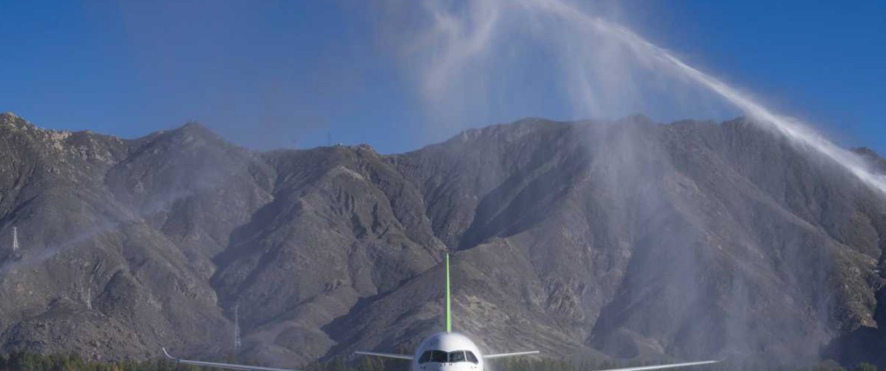 Comac C919 i Lhasa in Tibet: Bald soll es eine neue Version geben.