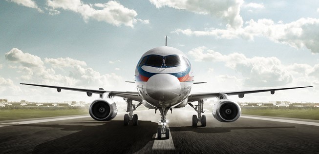 Sukhoi Superjet: Bald schon oft in Westeuropa unterwegs.