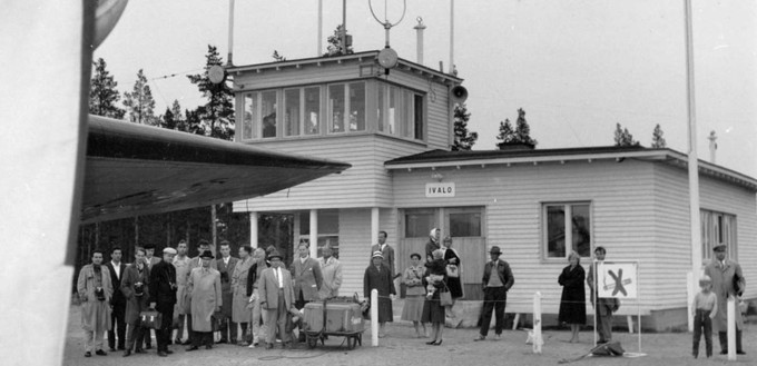 Das Passagierterminal vom Flughafen Ivalo. (Datum unbekannt)