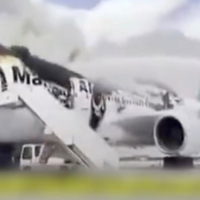 Zerstörter Flieger von Mahan Air: Insgesamt wurden im Krieg gemäß der Regierung in Teheran 100 zivile Flugzeuge getroffen.
