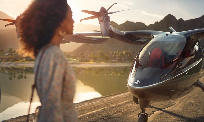 Computerzeichnung eines Flugzeuges von Archer: Bis zu 240 Kilometer pro Stunde.