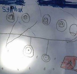Kinderzeichnung von Syphax Airlines: Der Enthusiasmus war größer als der finanzielle Atem.