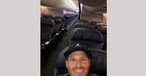 Ziemlich viel Platz: Jaykwono auf dem Flug von United Airlines.