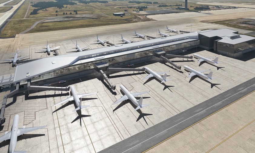 Der neue Flügel wird Platz für United-Flieger aller Größen bieten.