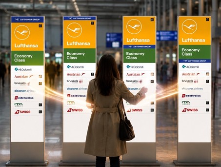 Neue Infostelen: Wie will Lufthansa Group die Reisenden künftig anpsrechen?