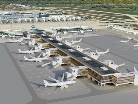 Der sogenannte T-Stiel am Flughafen München: So soll er aussehen.