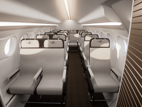 Aura Aero Kabine der Era: So sieht die Kabine mit 19 Sitzen aus.