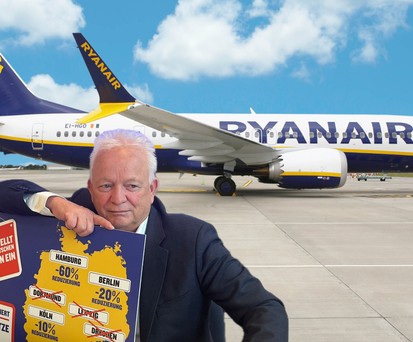 Ryanairs Airline-Chef Eddie Wilson: Kürzt in Deutschland.