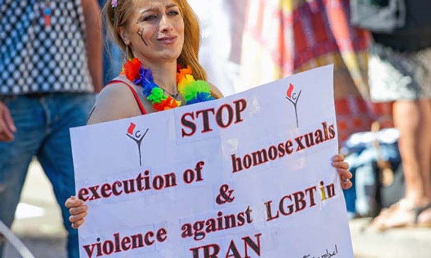 Protest für Homosexuelle im Iran: Die Menschenrechtslage im Land ist katastrophal.