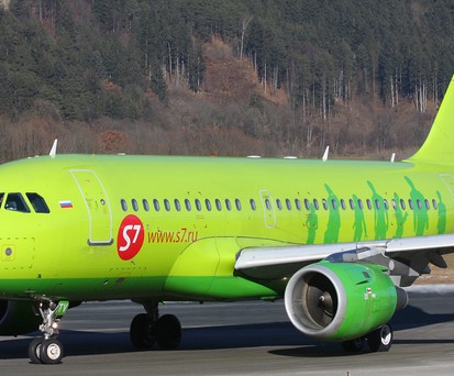 Auf den Cayman Islands registrierter Airbus A319 von S7 Airlines: Inzwischen sind fast alle Flieger im russischen Register eingetragen.